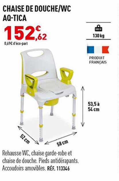 Chaise De Douche-wc Aq-tica