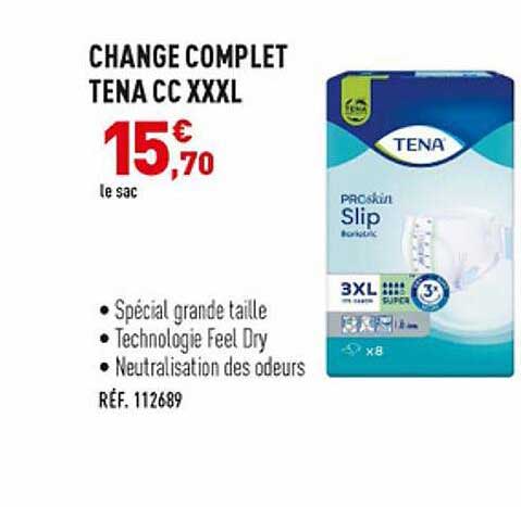 change complet tena cc xxxl