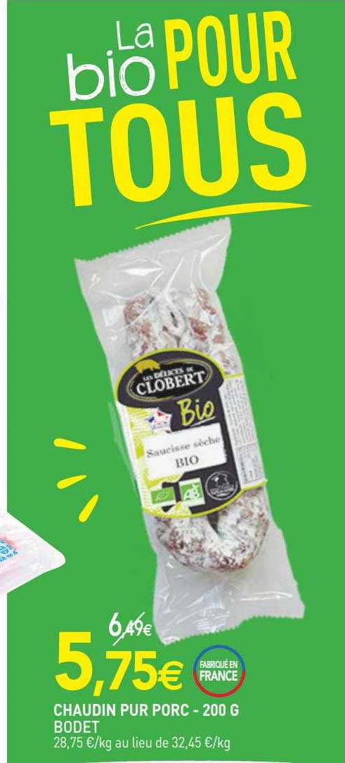 Chaudin Pur Porc Bodet
