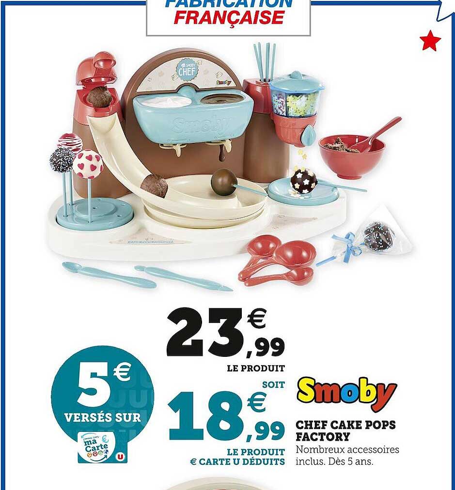 chef cake pops factory smoby