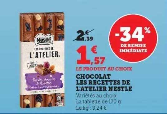 chocolat les recettes de l'atelier nestlé