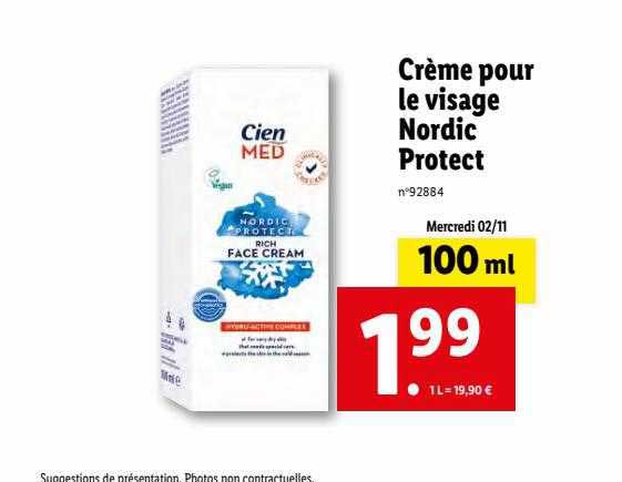 cien med crème pour le visage nordic protect