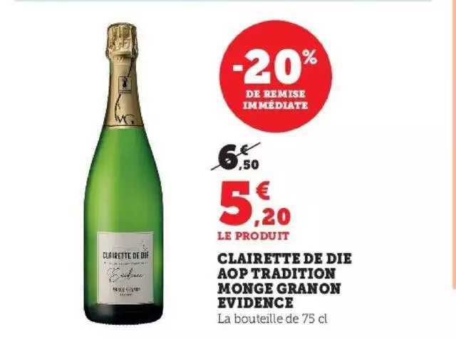 clairette de die aop tradition monge granon évidence