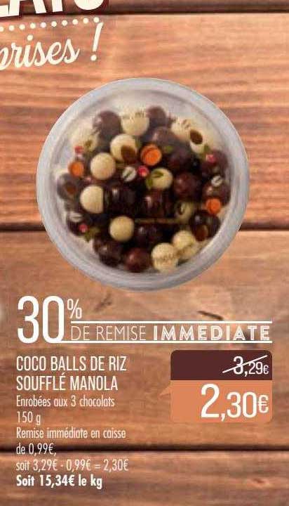 coco balls de riz soufflé manola