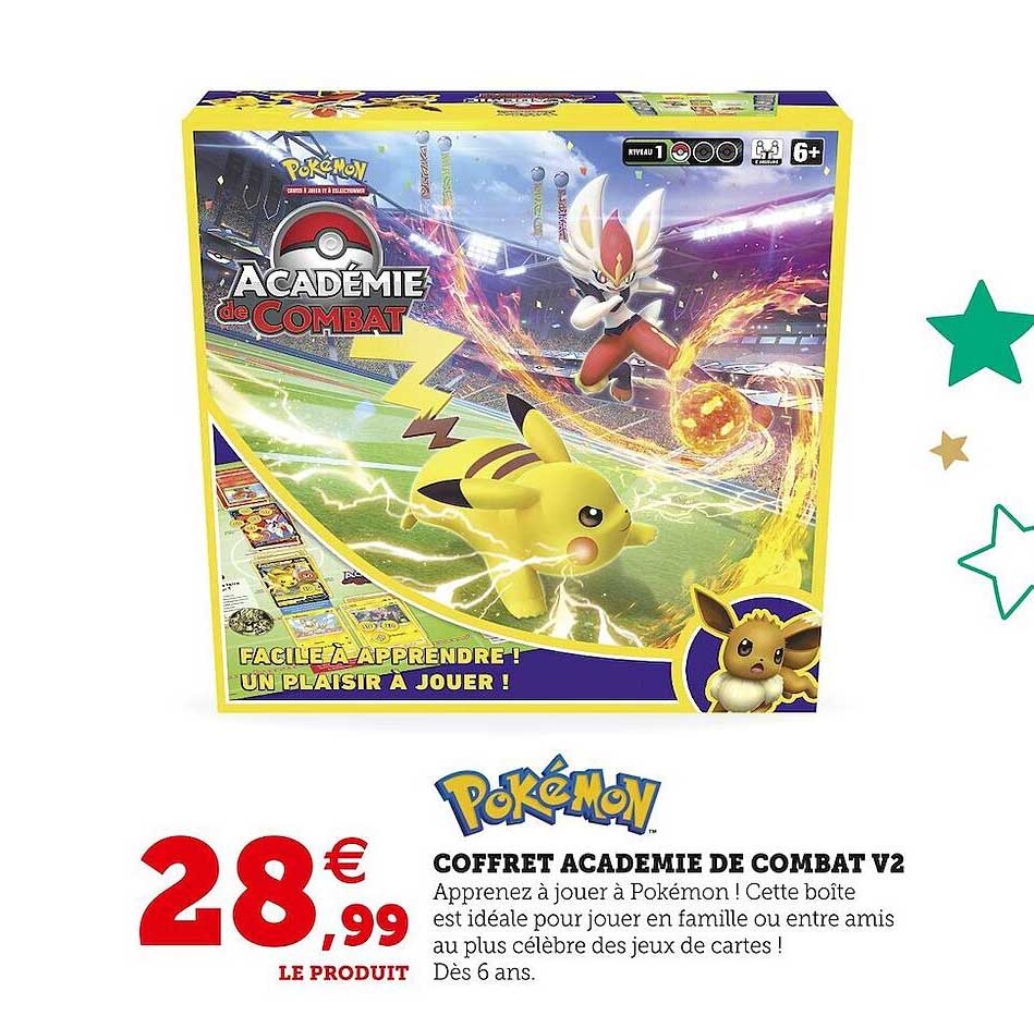 coffret académie de combat v2 pokémon