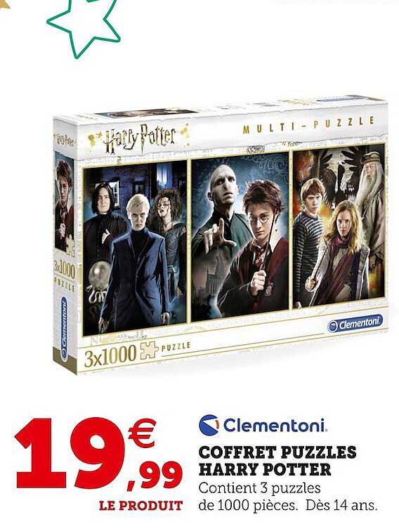coffret puzzles harry potter clémentoni