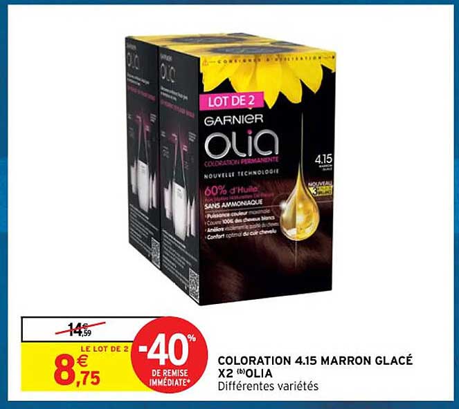 Coloration 4.15 Maroon Glacé X2 Olia