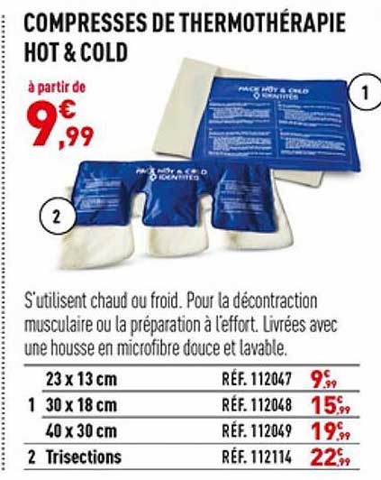 compresses de thermothérapie hot & cold