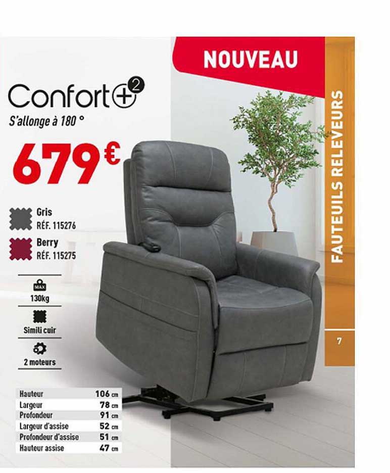 confort+ s'allonge à 180°