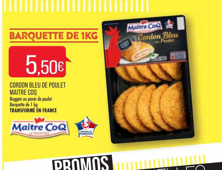 cordon bleu de poulet maître coq