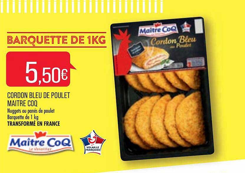 cordon bleu de poulet maître coq