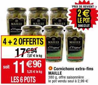 cornichons extra-fins maille