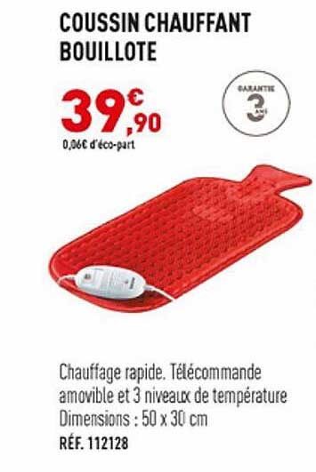 coussin chauffant bouillote