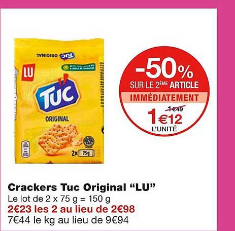 Crackers Tuc Original Lu
