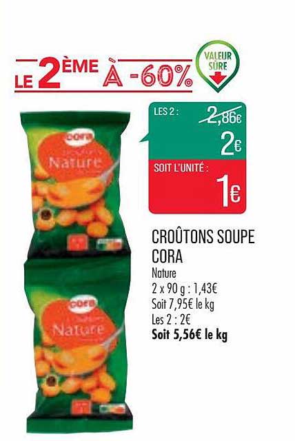 Croûtons Soupe Cora