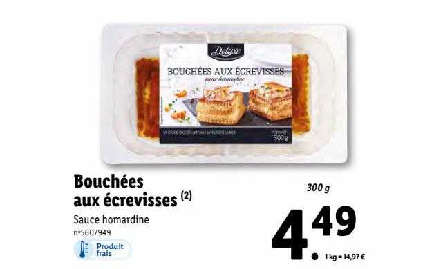 Deluxe Bouchées Aux écrevisses
