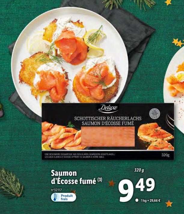 deluxe saumon d'écosse fumé
