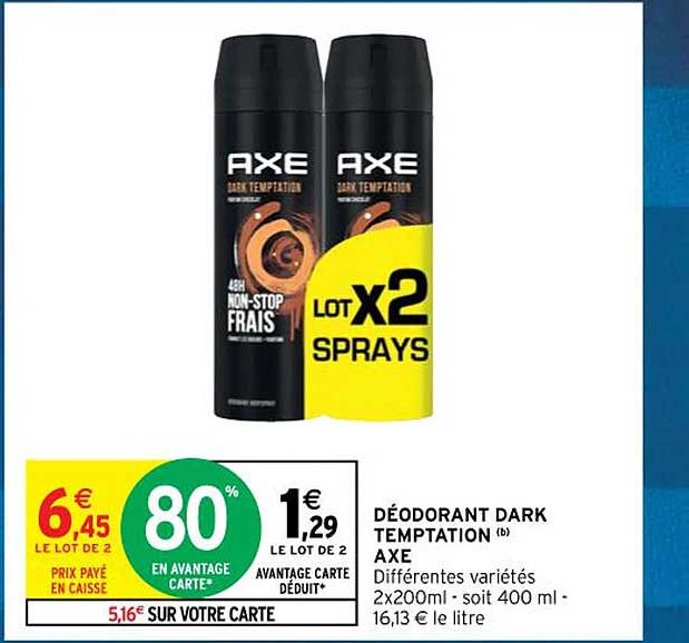 déodorant dark temptation axe
