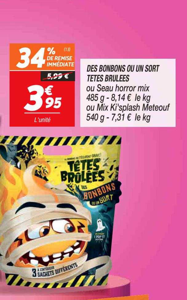 des bonbons ou un sort têtes brûlées