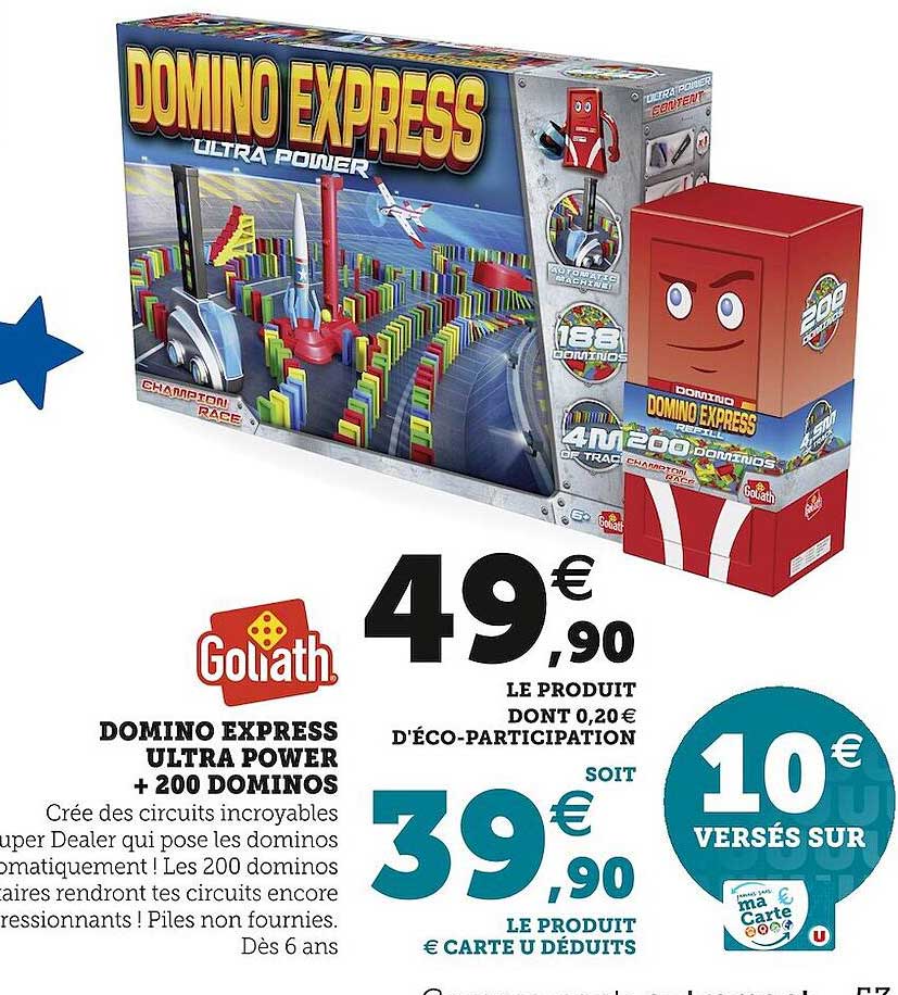 Domino Express Ultra Power + 200 Dominos Goliath