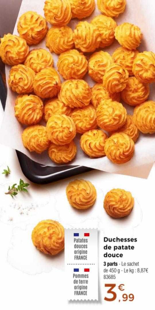 duchesses de patate douce