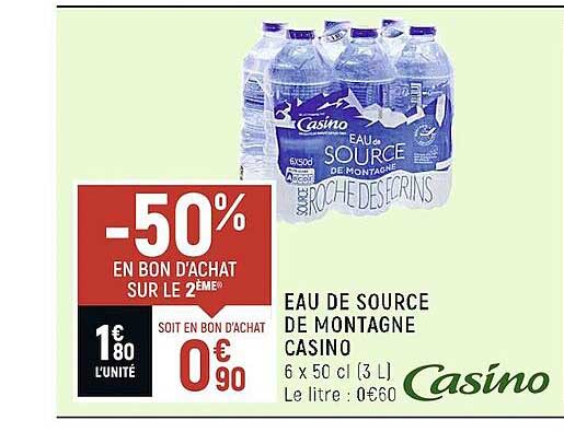 Eau De Source De Montagne Casino