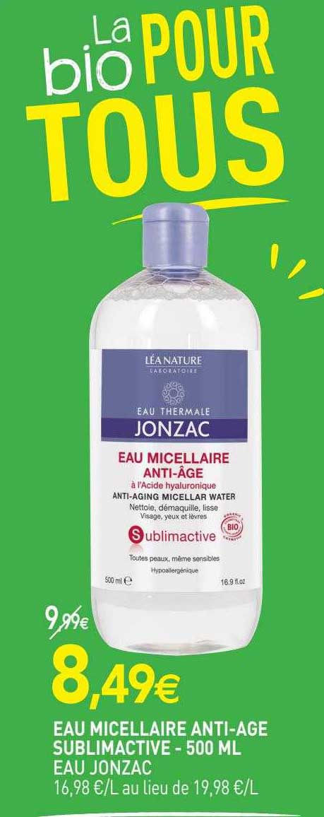 eau micellaire anti-age sublimactive eau jonzac