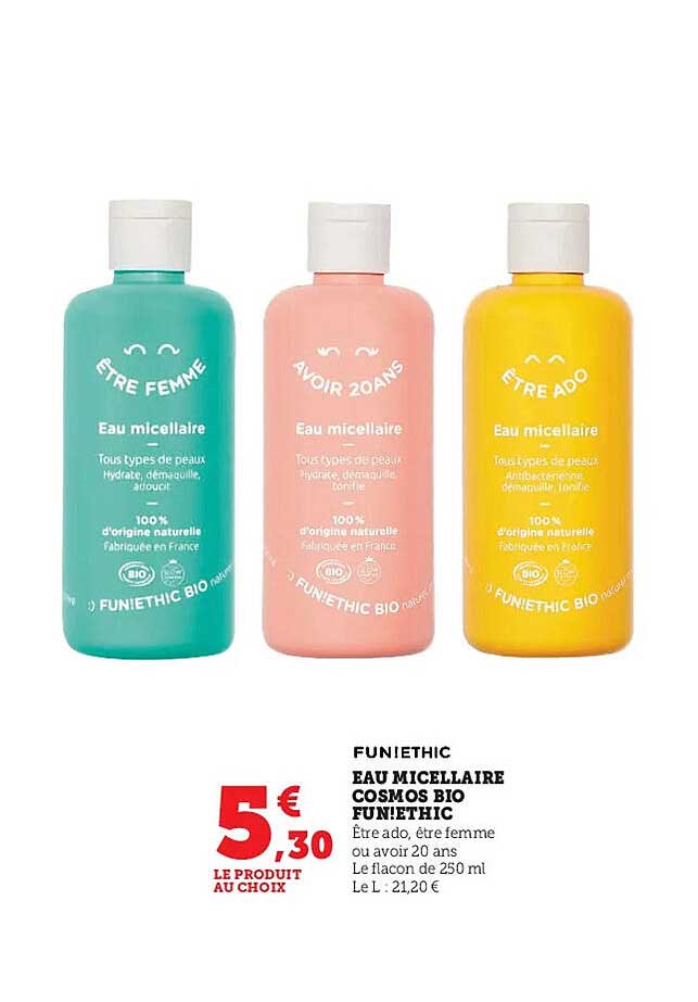 Eau Micellaire Cosmos Bio Fumiethic