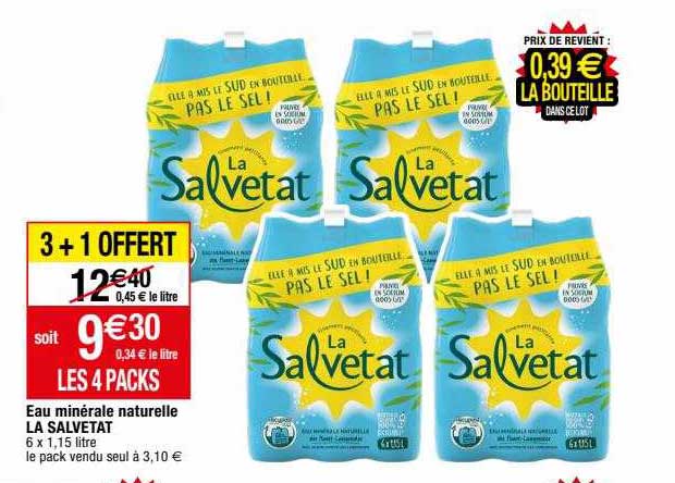 eau minéral naturelle la salvetat