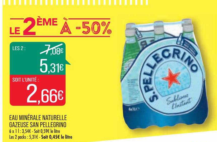 eau minérale naturelle gazeuse san pellegrino