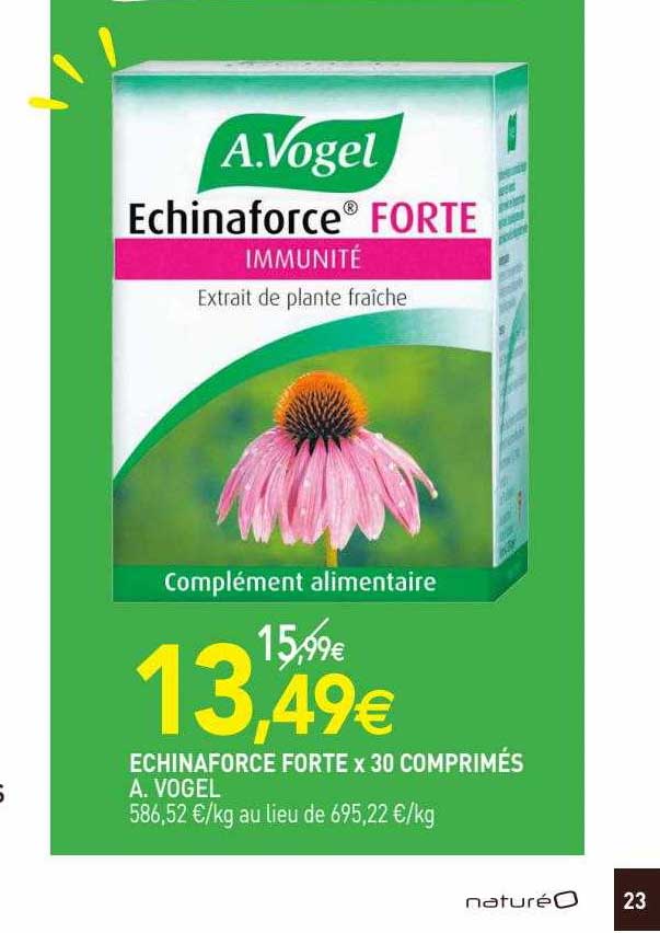 echinaforce forte x 30 comprimés a. vogel