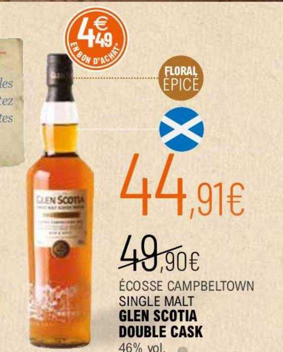 écosse campbeltown single malt glen scotia double cask 46% vol.