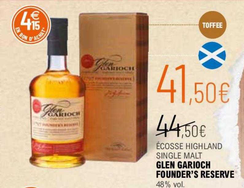 écosse highland single malt glen garioch founder's réserve 48% vol.