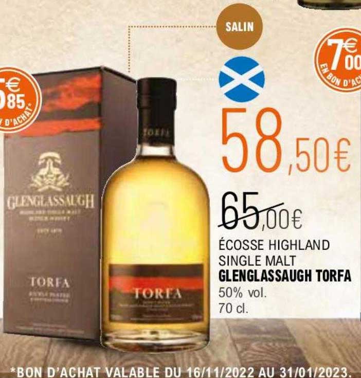 écosse highland single malt glenglassaugh torfa 50% vol.