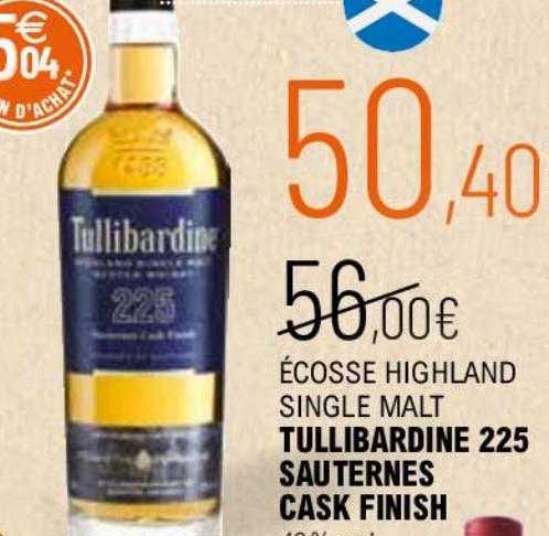 écosse highland single malt tullibardine 225 sauternes cask finish