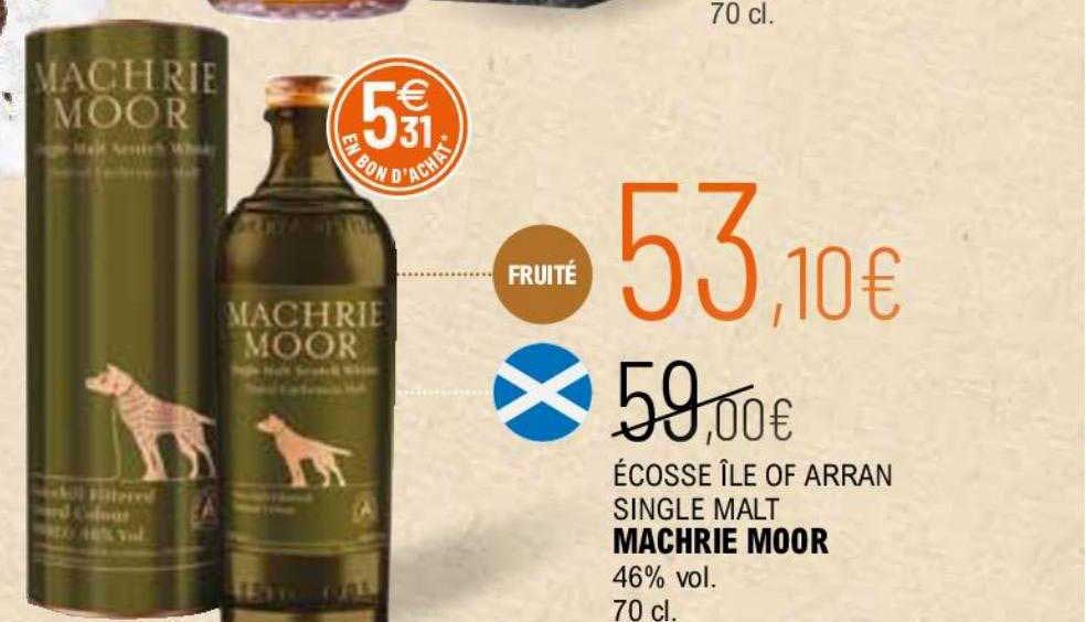 écosse île of arran single malt machrie moor 46% vol.