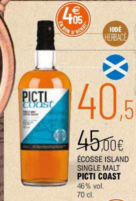 écosse island single malt picti coast 46% vol.
