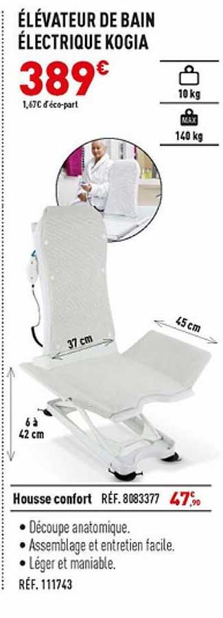 élévateur de bain électrique kogia