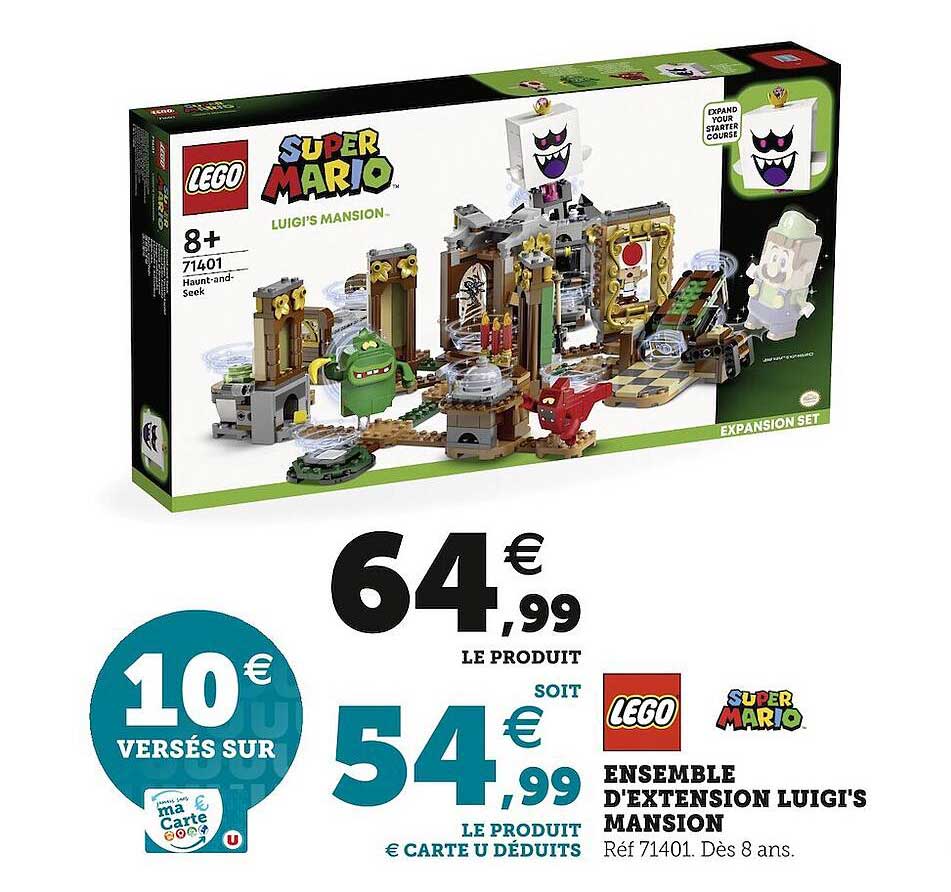 ensemble d'extension luigi's mansion lego super mario