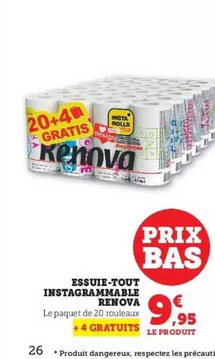 essuie-tout instagrammable renova