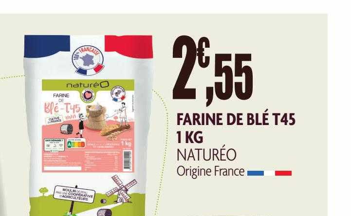 farine de blé t45 naturéo