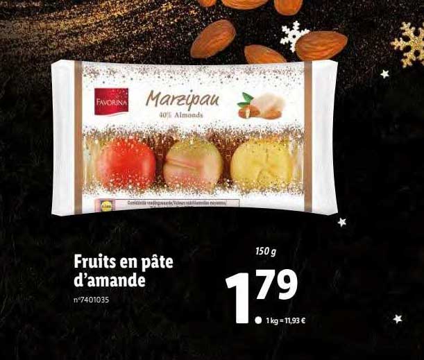 favorina fruits en pâte d'amande