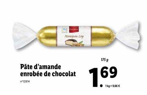 favorina pâte d'amande enrobée de chocolat