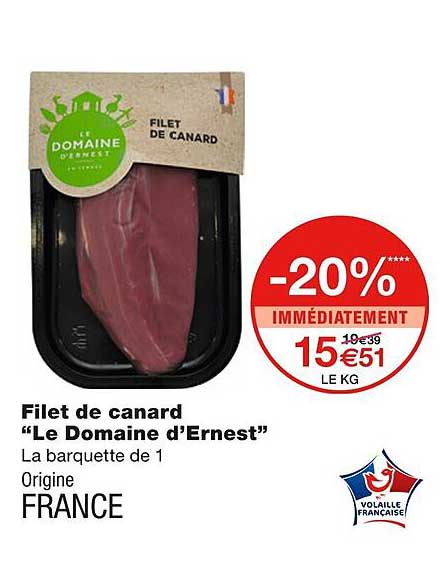 filet de canard "le domaine d'ernest"
