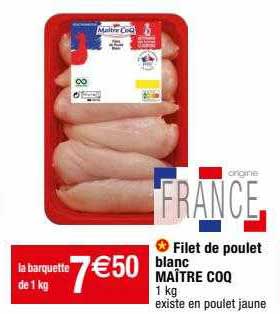 Filet De Poulet Blanc Maître Coq