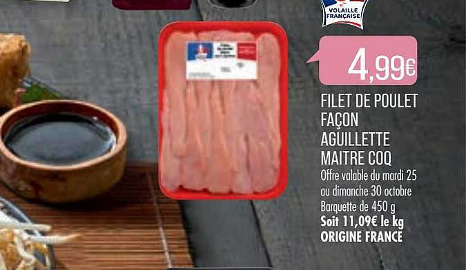 filet de poulet façon aiguillette maître coq
