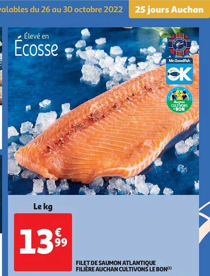 filet de saumon atlantique filière auchan cultivons le bon