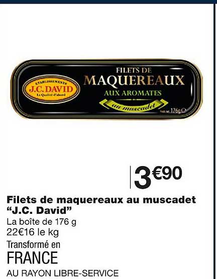 filets de maquereaux au muscadet "j.c. david"