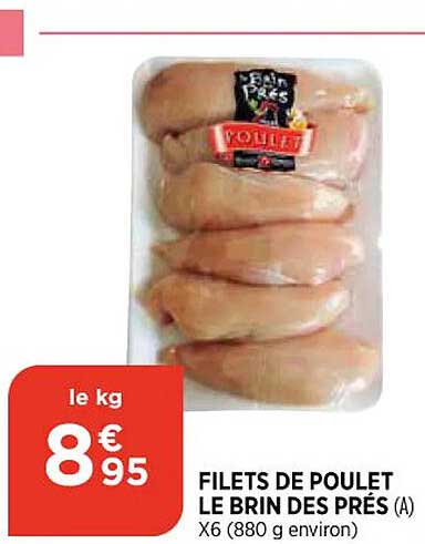 filets de poulet le brin des prés