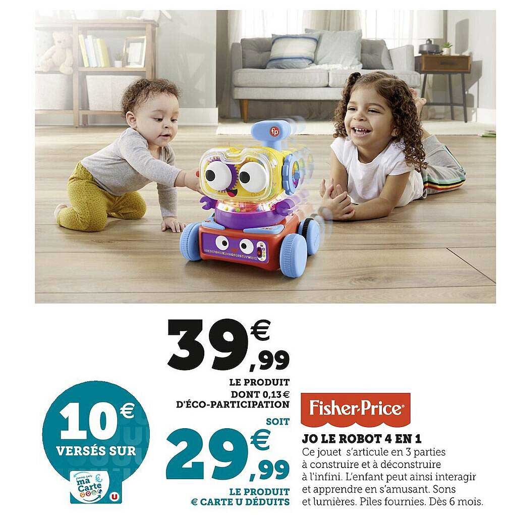 fisher-price jo le robot 4 en 1